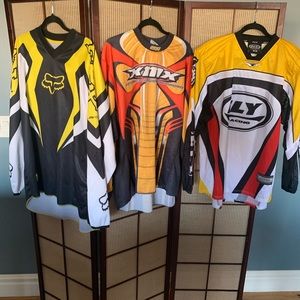 3 motorcycle racing jerseys
